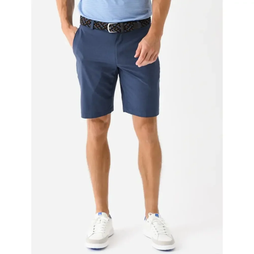 PETER MILLAR Shackleford Performance Hybrid Golf Shorts Navy Blue Men's 38
